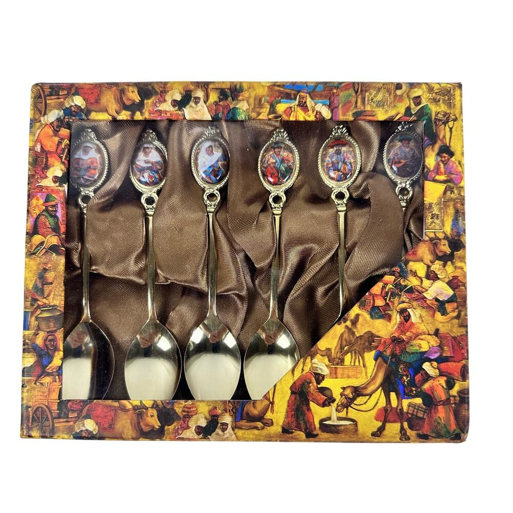 Empire Limited Edition Teaspoons Fine Bone China Stainless Steel 6 Spoons NIB